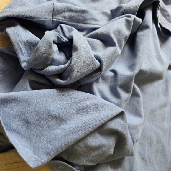 Eileen Fisher Cotton Jersey Stretch Empire Waist Hi Low Dress Size Medium - Picture 5 of 12